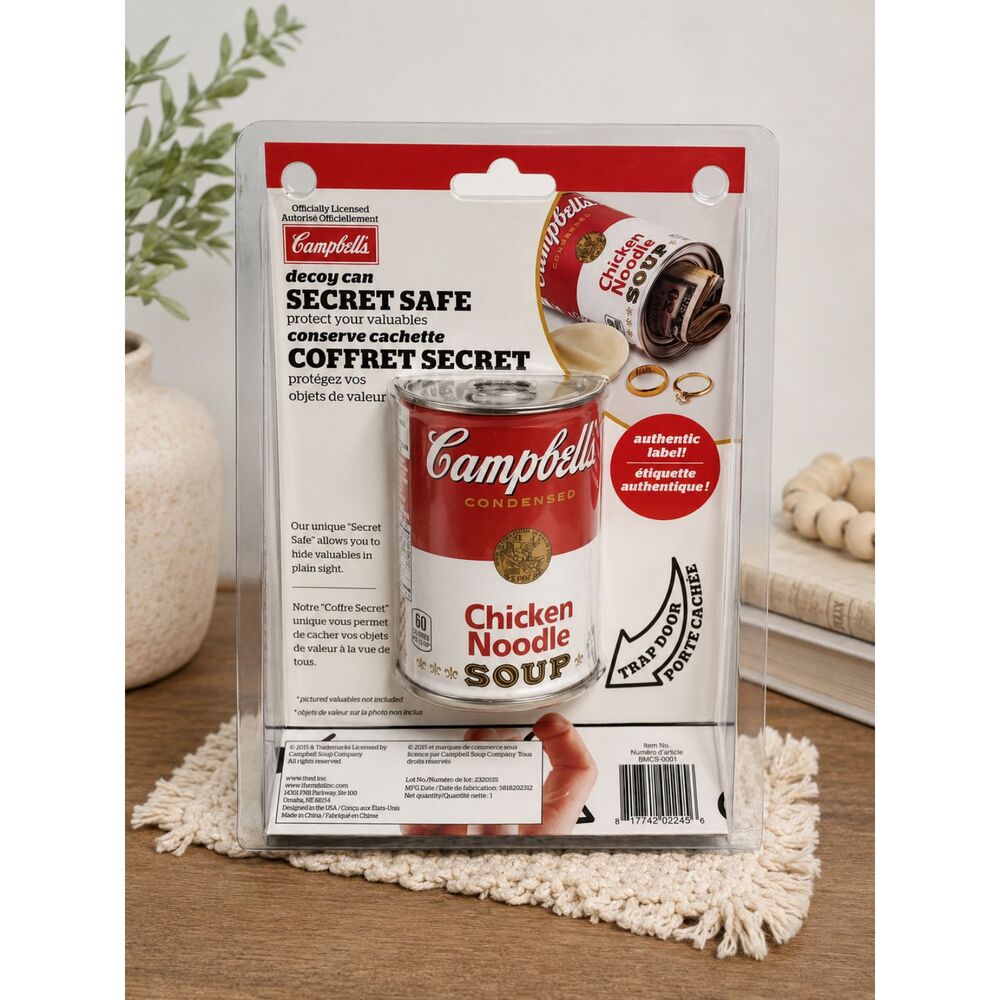 Money Safe Campbell’s Chicken Noodle Soup Decoy Can Secret Safe
